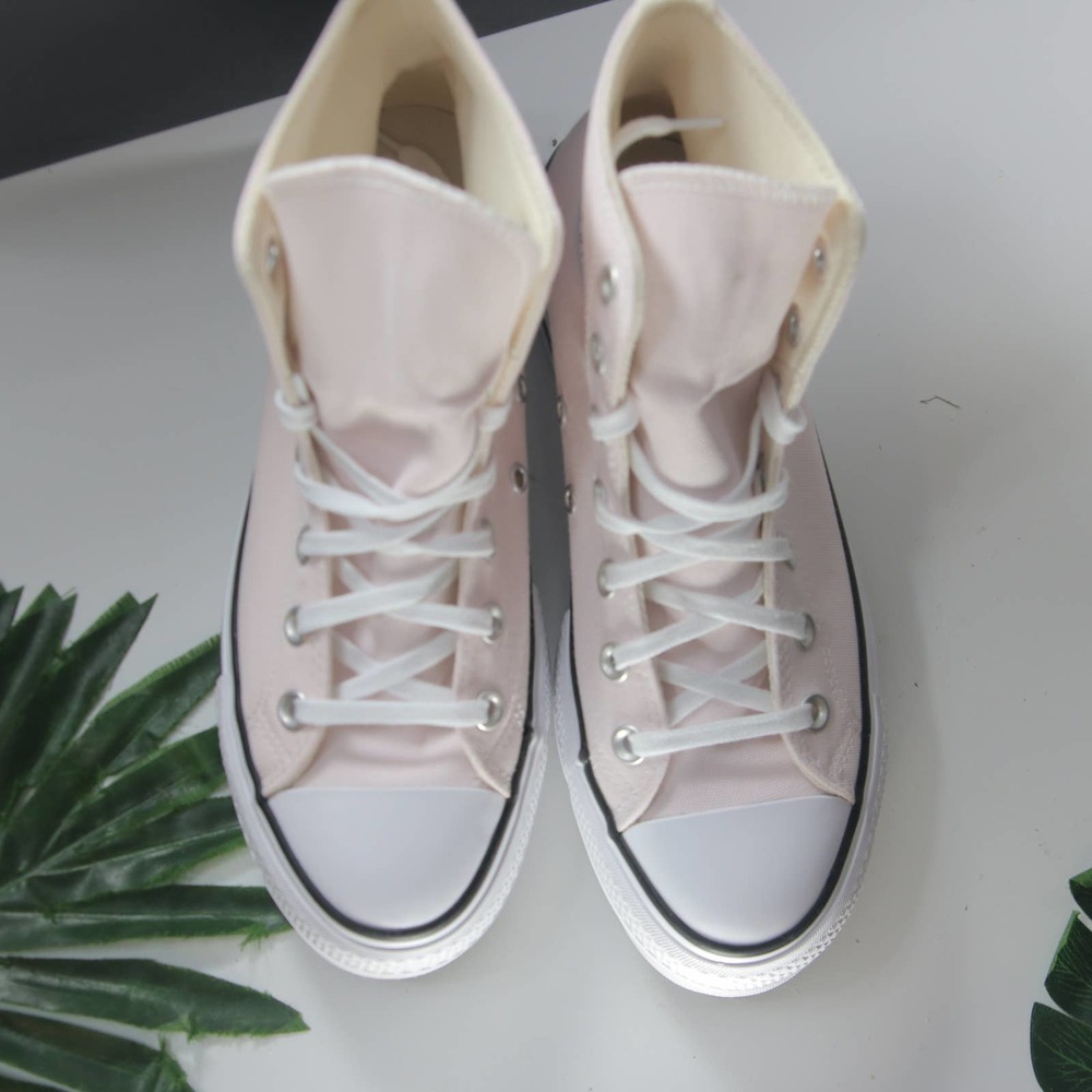 Converse Platform Chunky Light Pink White Women's Sneakers A05135f - Picture 2 of 6